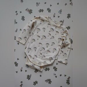 Adorable Cream Hot Air Balloon Bodysuit